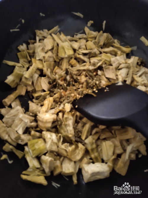 简单的清炒笋干